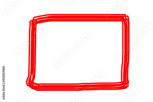 red square frame