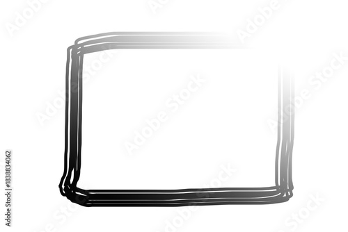 blank photo frame isolated