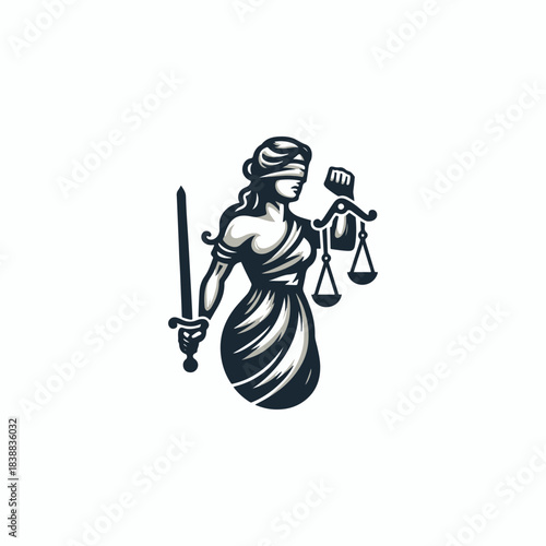 Themis Justice Goddess Logo