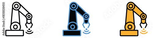 Smart Factory icon vector. industrial automation manufacturing and smart technology symbol. vector illustration.