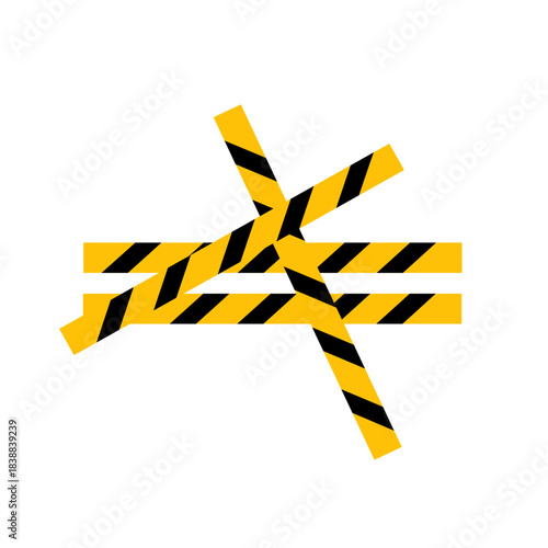 warning tape symbol sign