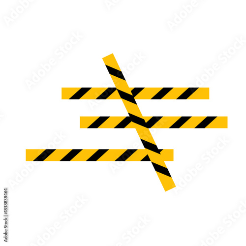 warning tape symbol sign