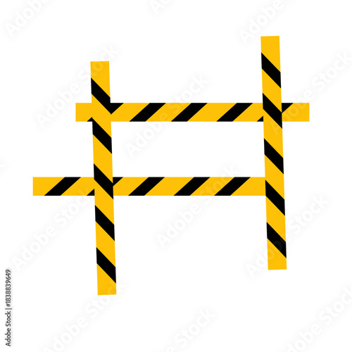 warning tape symbol sign