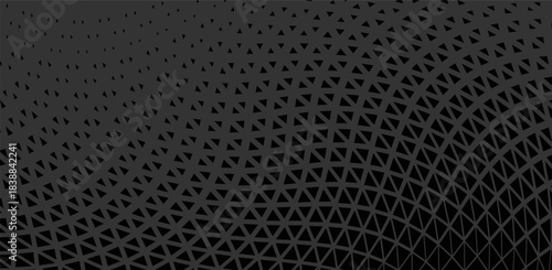 Triangles Halftone Pattern Vector Abstract Geometric Technology Background. Triangular Half Tone Texture