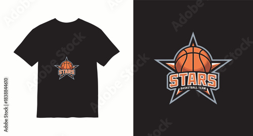 Graffiti basketball vector t-shirt design
