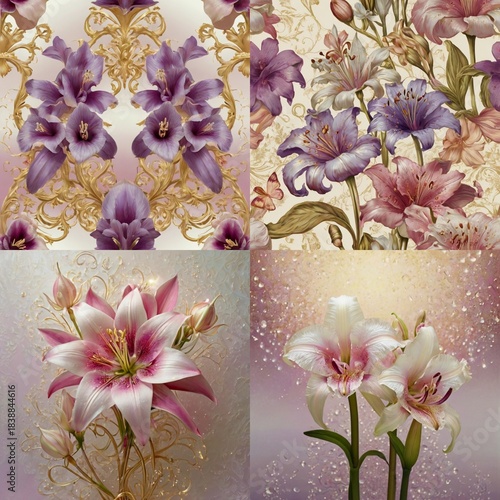 orchids on a wooden background