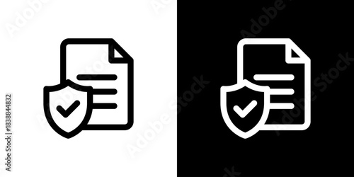 書類とセキュリティのアイコン