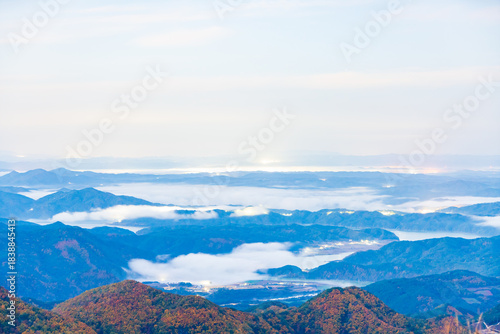 봉화군 청량산에서 본 일출