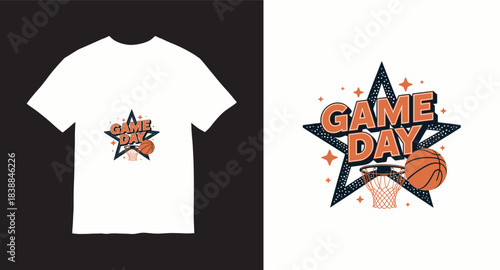 Graffiti basketball vector t-shirt design