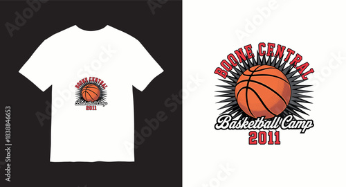 Graffiti basketball vector t-shirt design