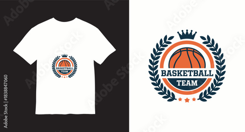 Graffiti basketball vector t-shirt design