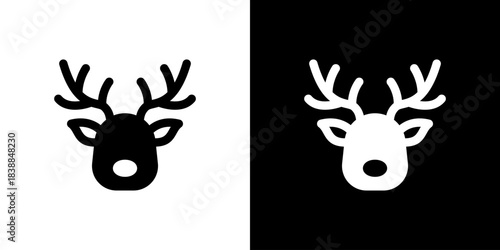 トナカイ・鹿のアイコン