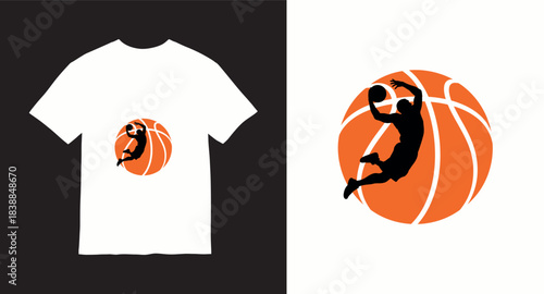 Graffiti basketball vector t-shirt design