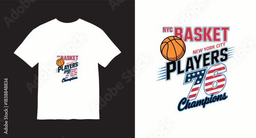 Graffiti basketball vector t-shirt design