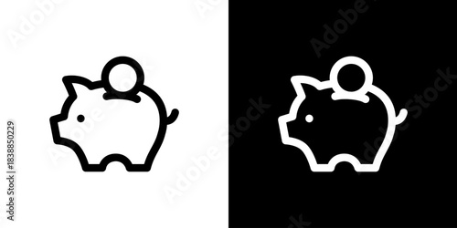 豚の貯金箱のアイコン