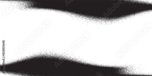 graphic Black stippled flowing line background. Grunge noise dot work wallpaper for banner, poster, brochure. graphic