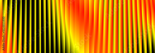 Vibrant Frequency Pattern black, Orange and Yellow Energy | Digital Soundwave Intense Spectral Display