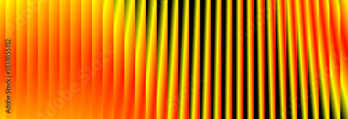 Vibrant Frequency Pattern black, Orange and Yellow Energy | Digital Soundwave Intense Spectral Display