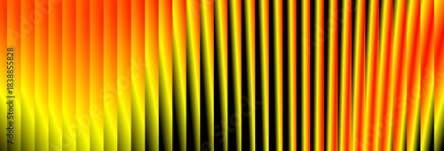 Vibrant Frequency Pattern black, Orange and Yellow Energy | Digital Soundwave Intense Spectral Display