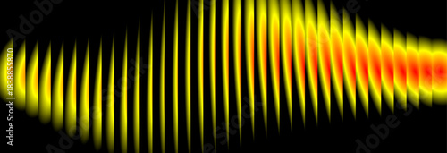 Vibrant Frequency Pattern black, Orange and Yellow Energy | Digital Soundwave Intense Spectral Display