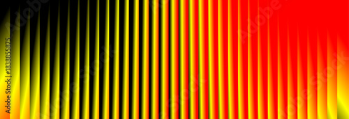 Vibrant Frequency Pattern black, Orange and Yellow Energy | Digital Soundwave Intense Spectral Display