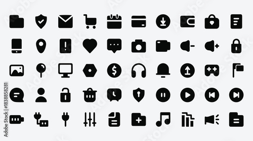 Modern UI Glyph Design Pack