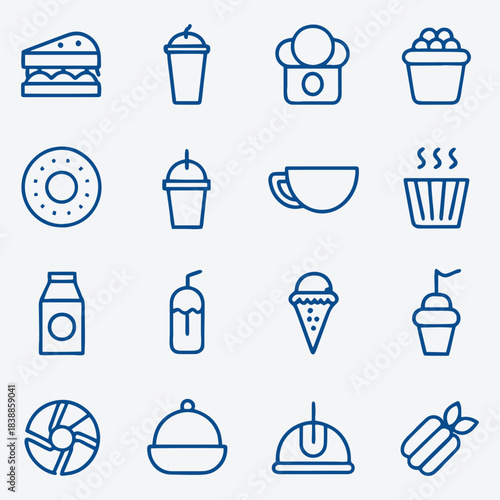 UI Ready Food Icons Collection