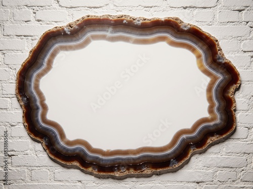 Blank signboard made of aga...