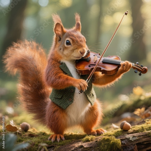 Anthropomorphic squirrel pl...