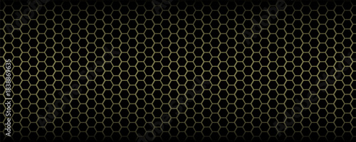 Vector illustration black honeycomb abstract backgroundPrint