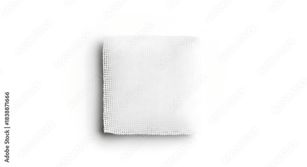Fototapeta premium White medical gauze pad
