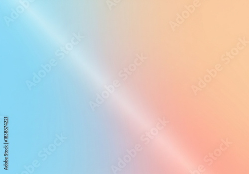 Soft gradient abstract background for modern website hero section, smooth pastel blend of sky blue and peach, minimal clean style, high resolution 8k