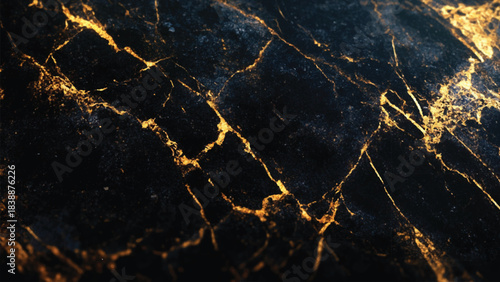 dark gold and black marble. grunge texture background