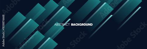 Futuristic abstract background with blue-green geometric shapes, perfect for modern tech and digital designs. modern, illustration, eps10