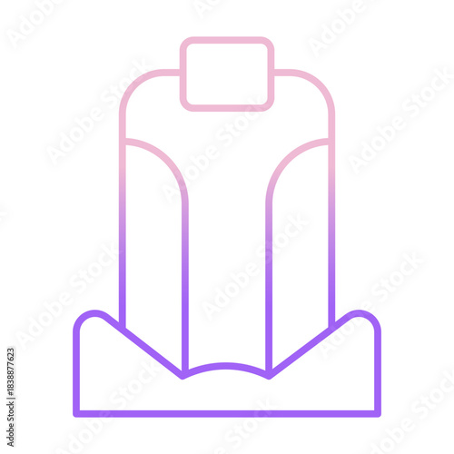 Outline Color Car Seat icon