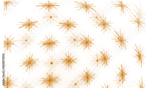 Seamless floral pattern illustration with yellow flowers and green leaf decoration