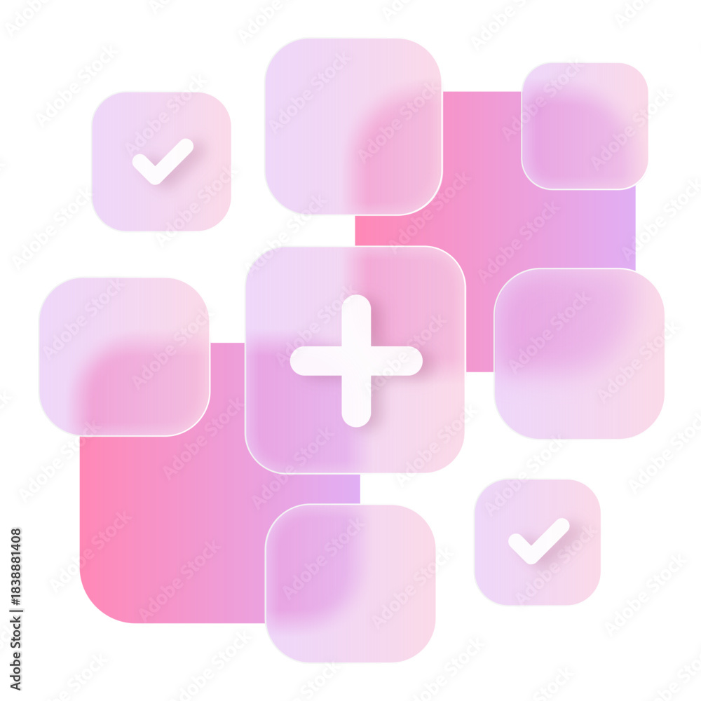 Fototapeta premium Dashboard App Web Business Chart Diagram Graphic Modern Glassmorphism UI Icon Sign and Symbol Design Illustrator 