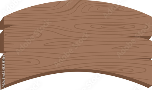 wooden board with texture vector illustration