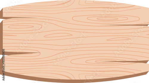 Rough textured blank wooden signboard