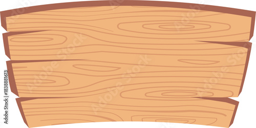 Rough textured blank wooden signboard