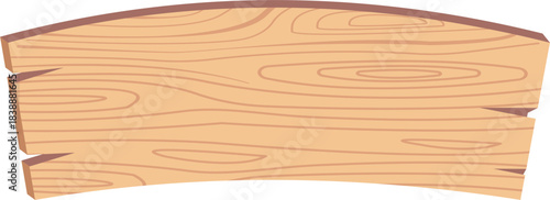 Vector wooden signboard