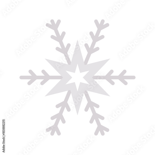 Snowflake icon vector image. Suitable for mobile apps, web apps and print media.