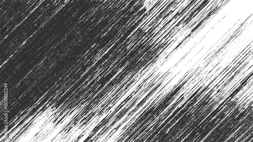 Abstract charcoal pencil sketch background, messy crayon scribble texture, black and white diagonal crosshatch stroke pattern