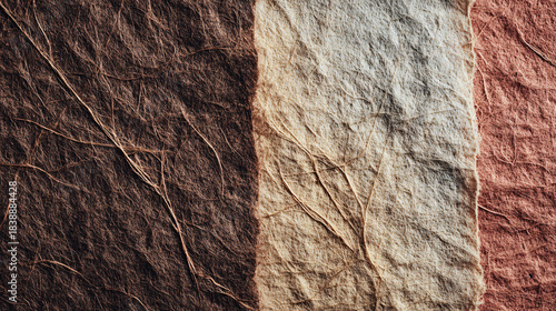 High-detail rough paper texture showing subtle creases, raw fiber patterns, and a natural handcrafted look 