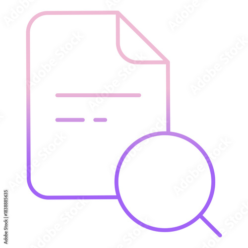 Outline Color water search icon