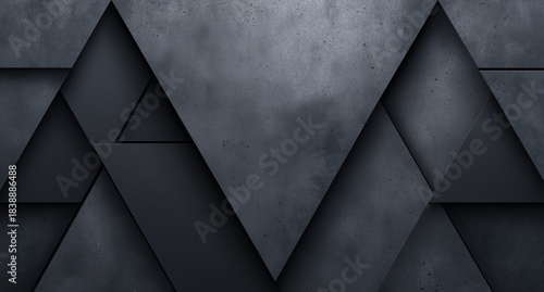 Black and gray image of a triangle