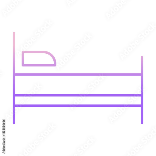 Outline Color Bed icon