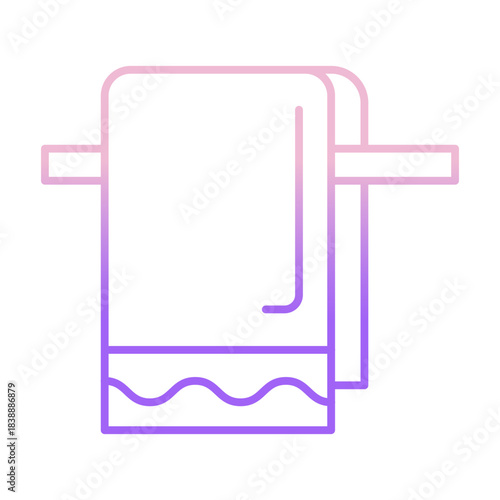 Outline Color Towel icon
