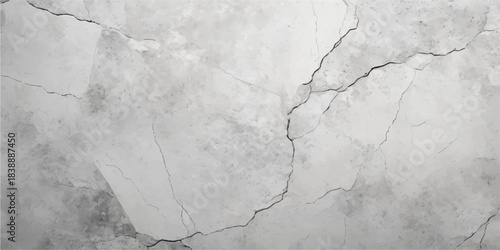 Aged grunge white wall texture with rough vintage concrete surface design pattern