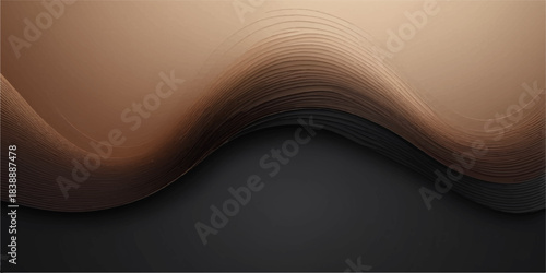 Black leather texture background featuring a sleek wave pattern design element for an artistic business card template